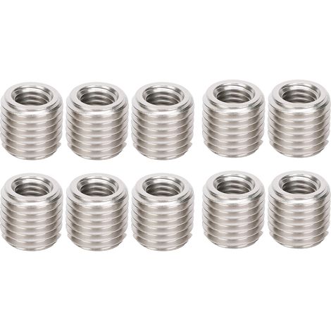 Lot de 10 inserts filetés mâle-femelle, écrou réducteur de réparation en acier inoxydable, outil de fixation pour visserie (1/5)