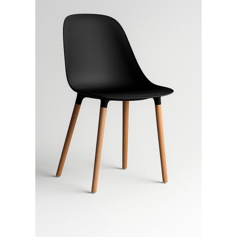 Silla Centauro Color Negropatas  Haya  50x57x81cm  Comedor Oficina Salón Teletrabajo Cocina  Hostelería - ORION91oficial® (1/5)