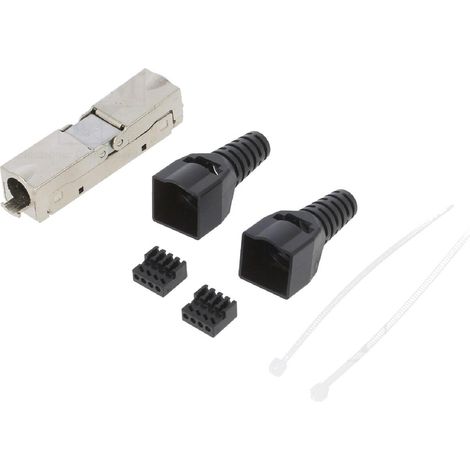 Connecteur de cable Cat 6A a assemblage sur site. type fin 22AWG-26AWG