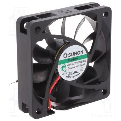 Ventilador 24vdc 60x60x15mm 1,06w 2 Cables Vapo Mf60152v2-a99