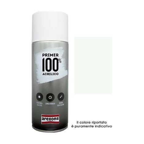 FONDO SPRAY ACRIL COLOR AGGRAPPANTE AREXONS - X PLASTICA ML 400- 6 pezzi