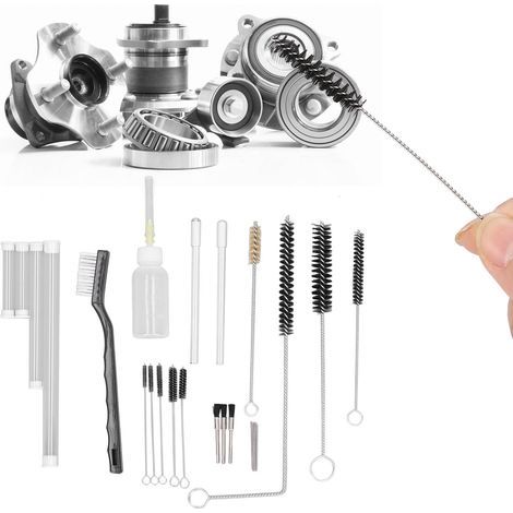 Airbrush cleaning kit with spray, lubricant, brushes and replacement needles (1/5)