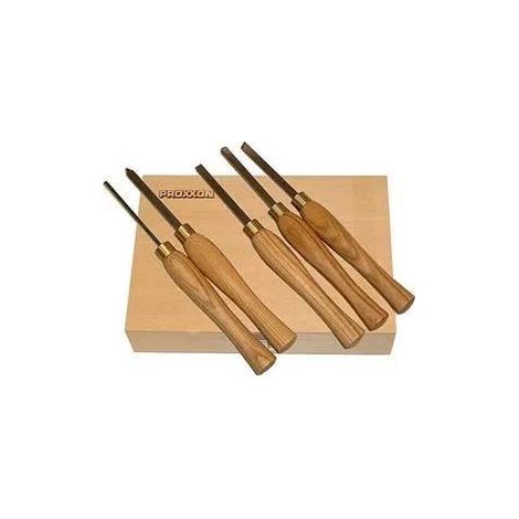 Proxxon Estuche de herramientas de torneado de madera 5 piezas