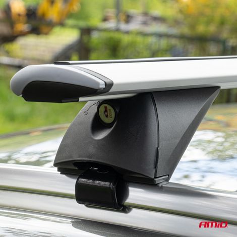 Barres transversales de toit en aluminium pour rails intégrés CRR-03 AMIO-03151 (1/4)