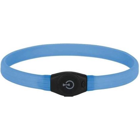 Kerbl Maxi Safe LED-Halsband Blau Sichtbarkeit 500m (1/3)
