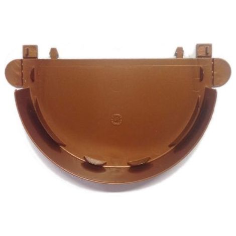 Testata pvc color rame per grondaia 125 mm Dakota