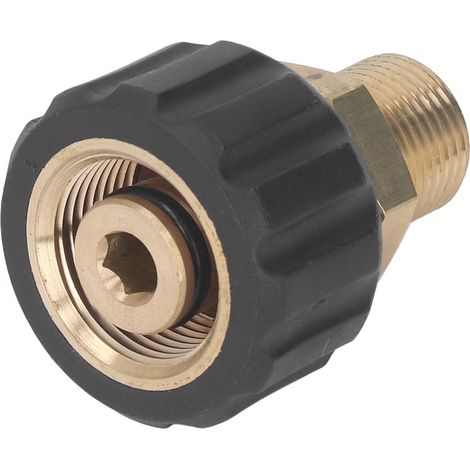 Adaptateur de Pistolet Haute Pression Mâle G3/8 vers Femelle M22 14mm, 5000 PSI, Pièces de Rechange (1/5)