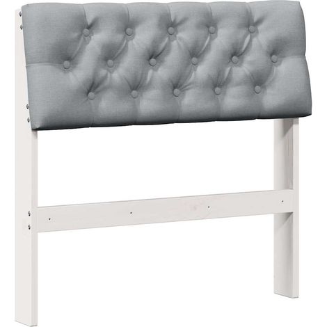 Maison Exclusive - Cabecero tapizado Gris Claro 75 cm Madera de p
