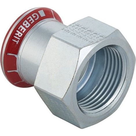 'GEBERIT MAPRESS ACE. CARBONE - UNION FEMELLE DIAMÈTRE 15 MM 1/2 GALVANISÉ 21802