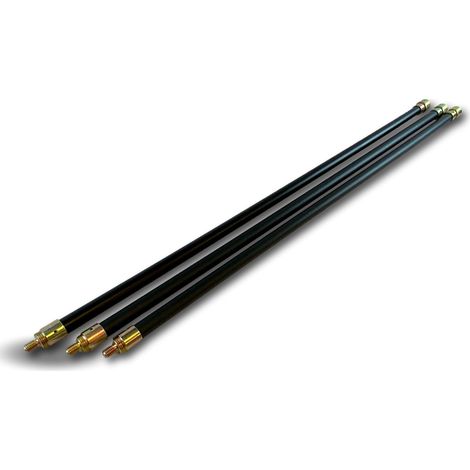 Canne ramonage hyper pro pleine contre vissante Ø 20 mm Embout acier fileté - Quantité x 3 - Longueur 1,40 mètres