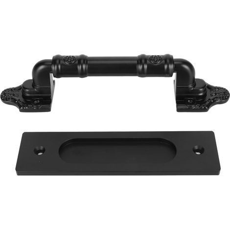 Hardware Garages Handles Sliding Double Handle Black Doors Sided Barn