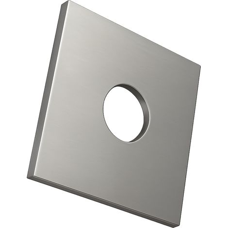 10 Rondelles, Carrées, Trou 10mm, Acier Zingué, DIN436, Fixation Bois (1/5)