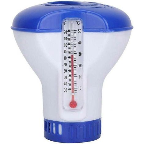 Diffuseur de chlore/brome flottant de qualité supérieure pour spas/jacuzzis/piscines, comprimé de 3,8 cm (1,5 pouce). (1/5)