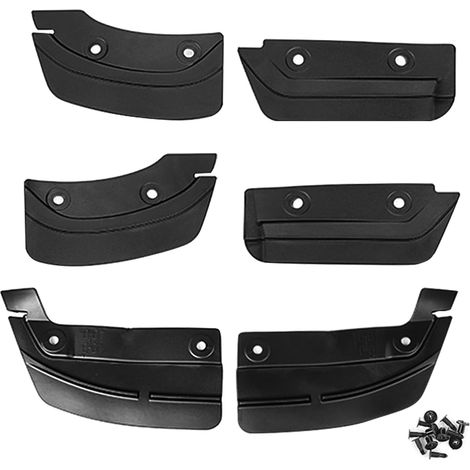 Lot de 6 bavettes garde-boue pour Tesla Model 3 2017-2023, boucliers anti-éclaboussures, ruban adhésif sans perçage, accessoires pour Tesla Model 3 (modèle 3) (1/5)