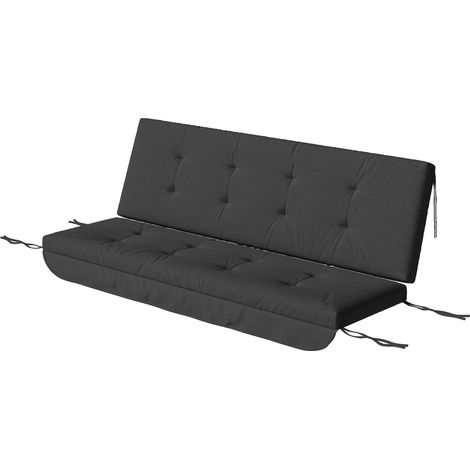 Coussin d'assise balancelle Hollywood gris foncé 170 x 100 x 8 cm