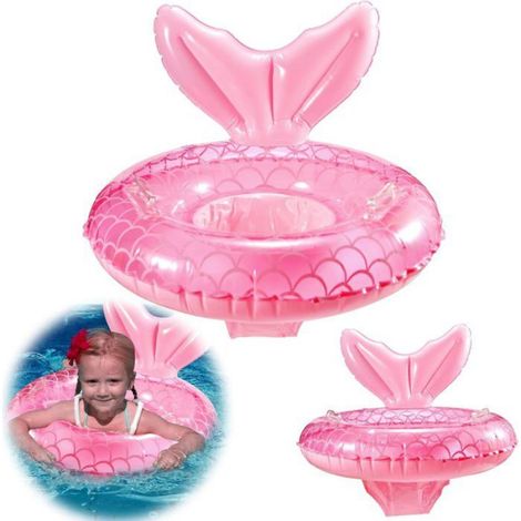 Bouée Gonflable Bébé Flotteur Taille Enfant avec Siège Flottant - Apprentissage Natation Piscine Plage Sécurité 2-6 Ans (1/4)