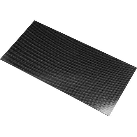 Plaque en fibre de carbone 3K sergé brillant, surface lustrée pour drone, 200x400x0.5mm, matériau haute résistance (1/5)
