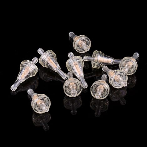 Filtre à carburant moto 10 pièces, adaptable durite 1/4 pouce, filtration essence huile (1/3)