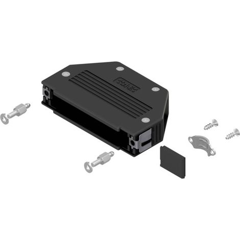 Conec SnapLock 16-003280E Alloggiamento D SUB Numero Poli (num): 37 Plastica 90 °, 180 ° Nero 1 pz. (1/2)