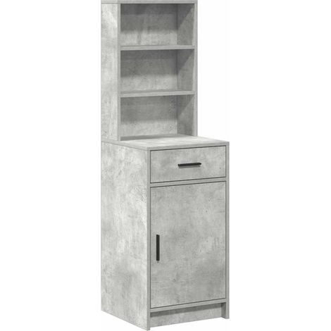 Maison Exclusive - Credenza Grigio cemento 40 x 40,5 x 135 cm Legno multistrato