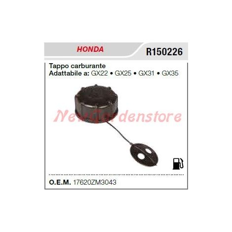 Tappo carburante HONDA motosega GX 22 25 31 35 R150226