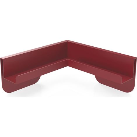 Magnetoplan Eck-Ablageleiste für Infinity Wall, Rubinrot RAL 3003