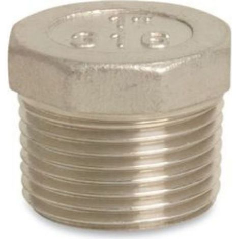 Raccord Fileté Inox, Bouchon Inox 2 Pouces, V4A