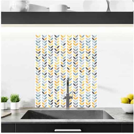 Crédence cuisine adhésive autocollante SCANDINAVE - 60 x 70 cm – Idéal fond de hotte (1/3)