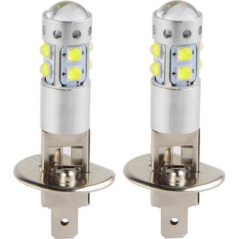 Fog Light Bulb, 50W 6000K (White Light) Ultra Bright LED Headlight Bulb for Car H1 LED Bulb H1 LED Bulb 24v H1 LED Bulb + LED H1 Fog Light Bulb (1/5)