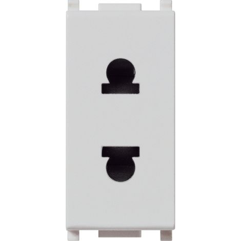 VIMAR - 14234.SL Enchufe SICURY 2P 16A USA+EU D4,8mm Plata