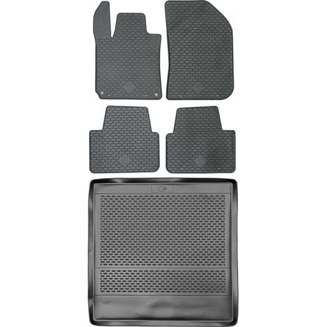 Ensemble de tapis de sol en caoutchouc pour Peugeot 308 II Break (2014-2021) + tapis de coffre (1/5)