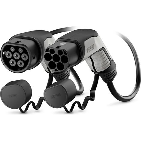 Câble de recharge voiture éléctrique Phoenix Contact Type 2 à Type 2, 32 A, Avec connecteur ( Prix pour 1 )