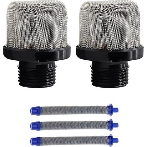 Filtre d ' aspiration d ' entrée 288716 et filtres pour pistolets de pulvérisation sans air 288749, combinaison adaptée pistolets de pulvérisation de peinture sans air, filtre à installation rapide (1/5)
