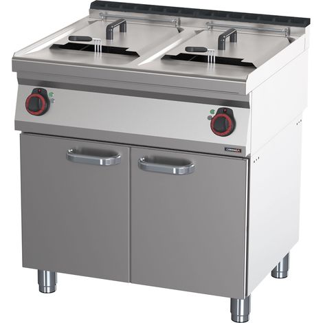 Friteuse électrique avec soubassement - 2x17L - 27000W - Casselin