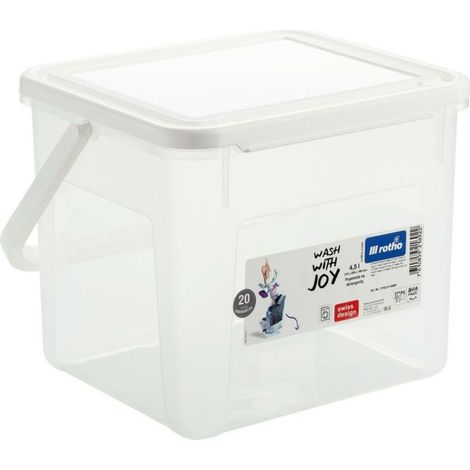 Poudre container 3kg 4,5l transparent brand Rotto (1/4)