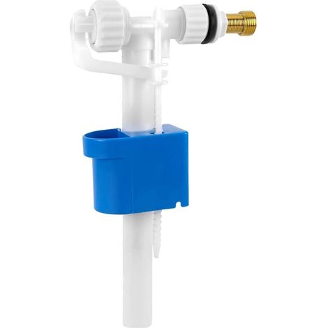 Vanne de remplissage universelle, raccord en laiton G3/8" et G1/2", pièces de rechange, valve de remplissage universelle, vanne de réservoir d'eau pour chasse d'eau latérale, quantité d'eau réglable (1/5)