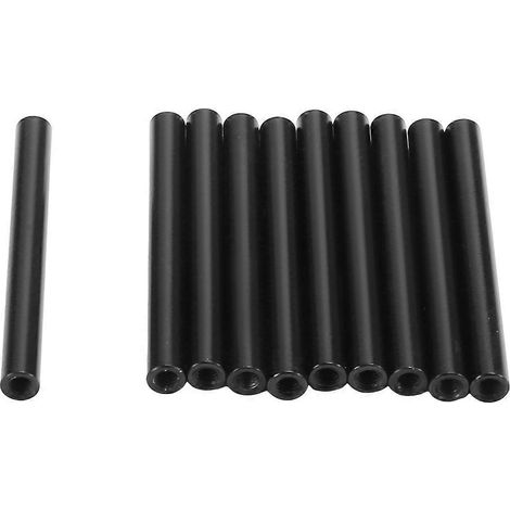 10 runde schwarze Aluminium-Distanzstangen M2,5x40-D4MM (1/5)