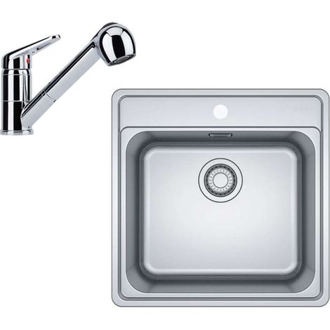 Franke Sets - Küchenset N91, Edelstahlspüle BCX 610-51 und Armatur FC 9547.031, Chrom 101.0700.674