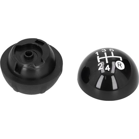 Pommeau de Levier de Vitesses,Kit de Remplacement avec Couvercle Décoratif, Convient pour Fiat 500 500C 2007 2018 LHD RHD (1/5)