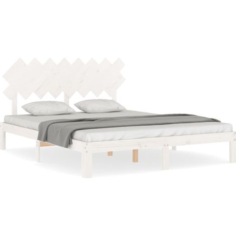Maison Exclusive - Giroletto senza Materasso Bianco 160x200 cm Legno Massello Pino
