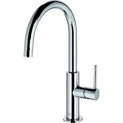 GRIFO MONOMANDO ALTO CON MANETA LATERAL PARA LAVABO