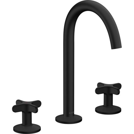 hansgrohe AXOR One 3-Loch Waschtischarmatur 170 mit Kreuzgriffen