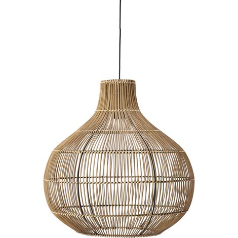 Light & Living - suspension - Pacino - naturel - rotin - Ø 50cm - (1/4)