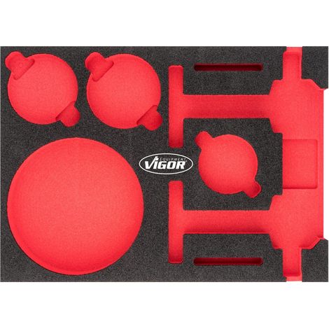 VIGOR Insert en mousse souple, vide V4923-L