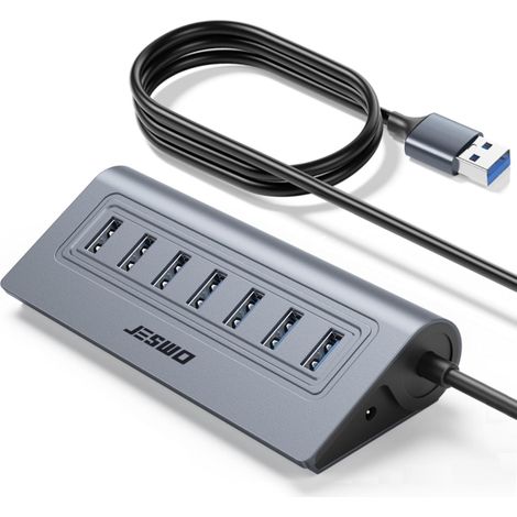 Hub USB 3.0 7 ports en aluminium avec répartiteur USB 3.0 Multi USB 3.0 (1/5)