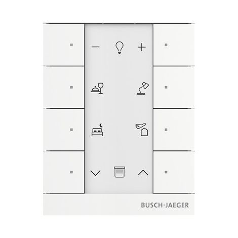 Busch-Jaeger Busch-Tenton®, 8-fold, Elemento di comando, bianco, per Busch-free@home® (SB-F-8.0.11-84), 2CKA006220A0886