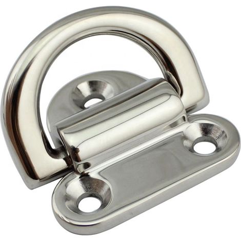 Takelagebeschläge aus Edelstahl 316, 8 mm Faltpolster, Öse, D-Ring-Befestigungsclip, 1 Stück.
