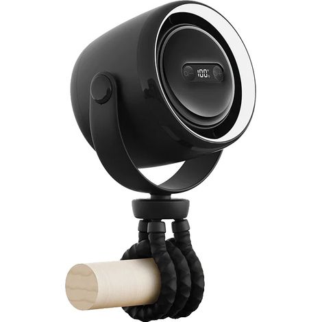 Ventilatore senza pale, 3 velocità, nero, 10000 mAh (1/2)