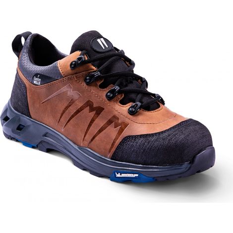 Basket basse de sécurité marron GASTON MILLE pour homme maçon BTP Addict brown s3 hro src hi ci - ADBM3 45