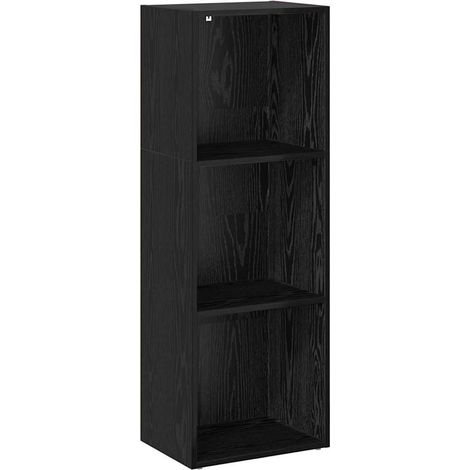 Maison Exclusive - Bücherregal Schwarz Eichen-Optik 40 x 30 x 114